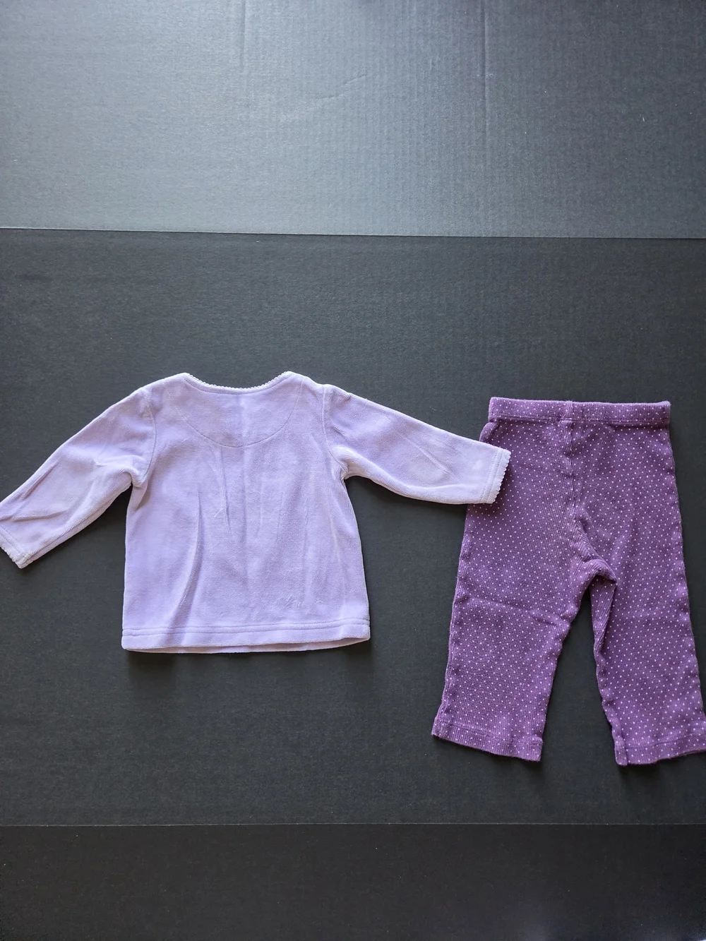 VTG Lot of 3 Carter’s & Nursery Rhyme Baby Girl Outfits Purple White 6-9 Months
